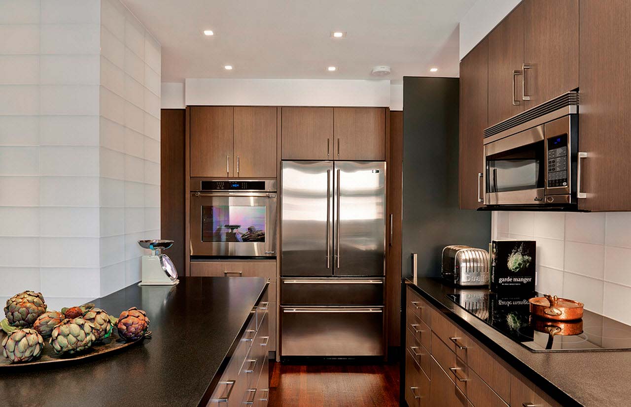 Дизайн Кухни С Большим Холодильником Фото