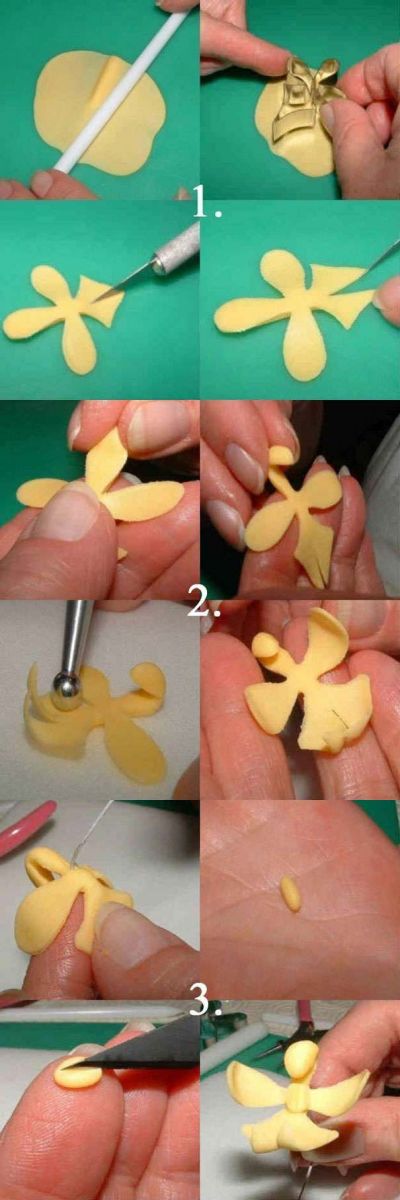 орхиде из полимерной глины своими руками