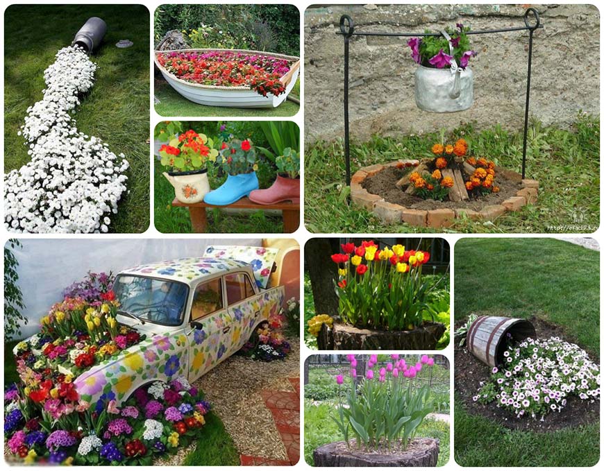 Поделки для дачи – полезные, стильные и красивые украшения для дачного сада и огорода (110 фото)
